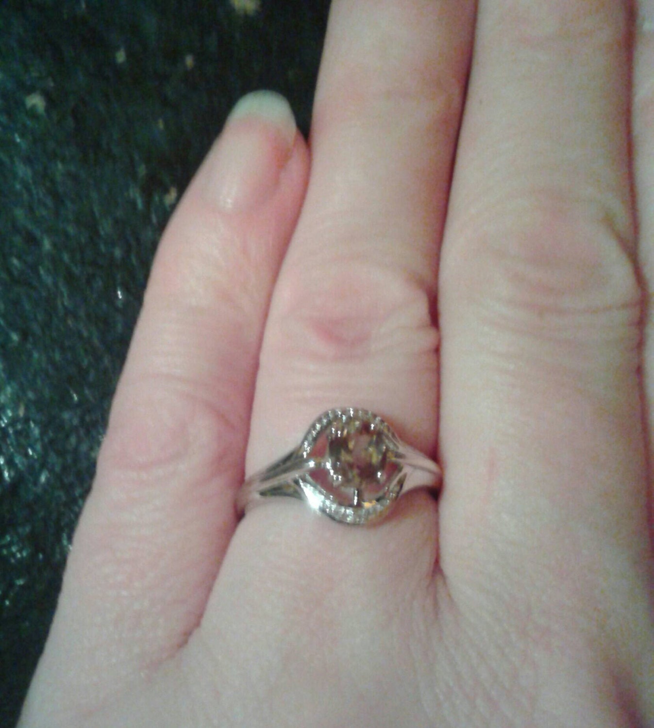 Natural Andalusite Diamond accented Sterling Silver Ring - Thumbnail 5