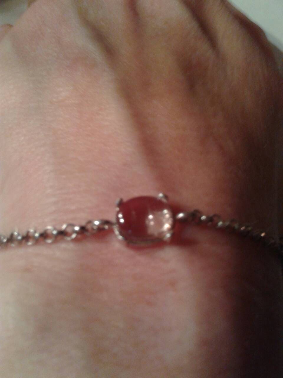 Natural Color Change Diaspore Sterling Silver Bracelet - Thumbnail 2