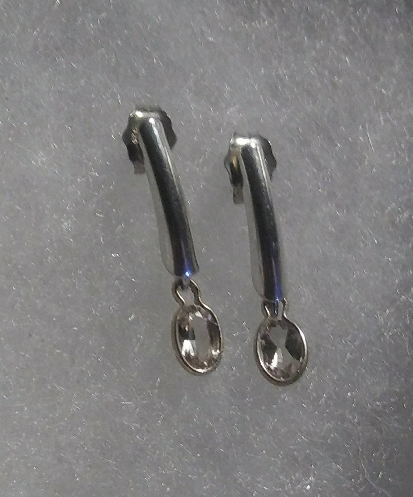 Natural Color Change Diaspore  Sterling Silver Earrings - Thumbnail 3