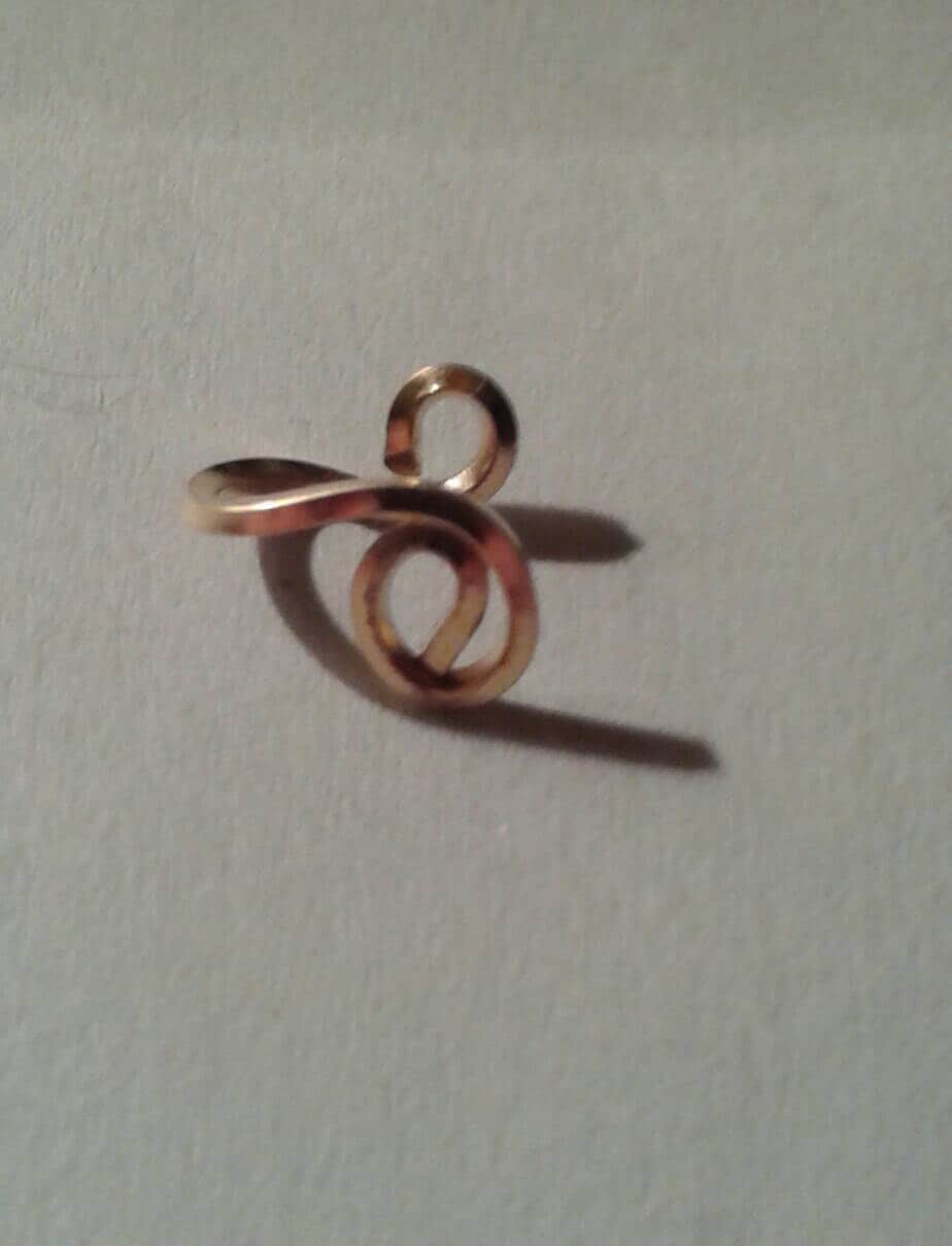 Peirceless 14K Gold Nose/Tragus Ring