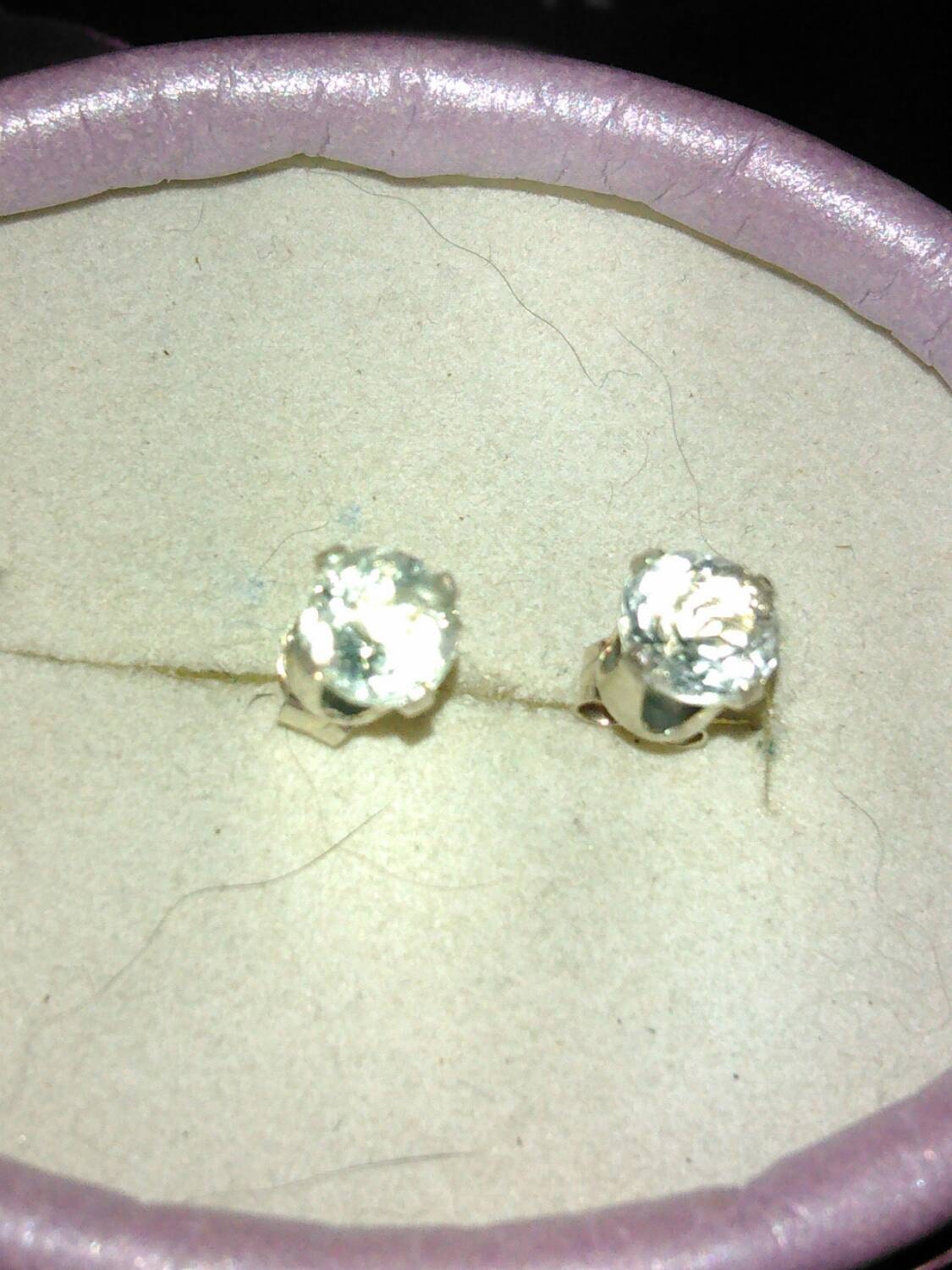 Natural Oligoclase Sterling Silver Earrings - Thumbnail 2