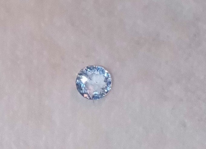 Natural Extremely Tenebrescent Rare Hackmanite, & Natural Diamond accented Sterling Silver Engagement Ring (Comes with report) - Thumbnail 6