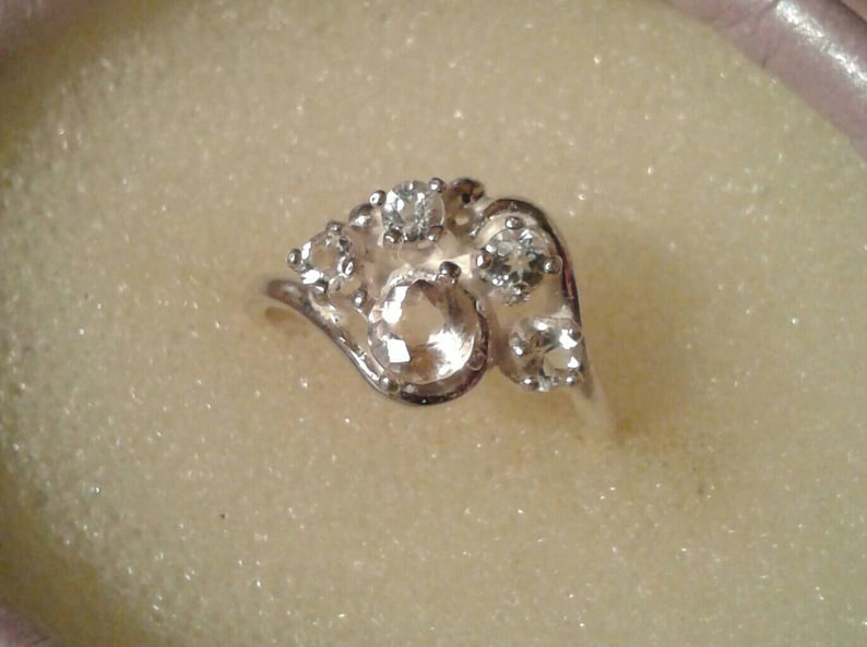 Natural Spinel Sterling Silver Engagement Ring