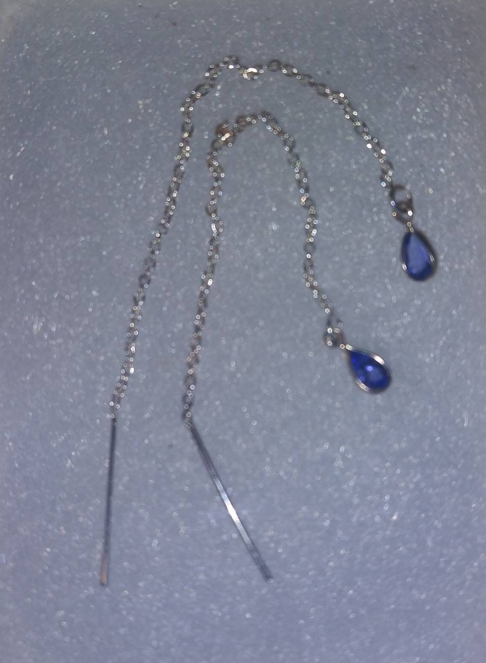 Natural Tanzanite Sterling Silver Earrings