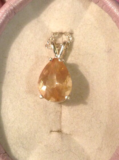 Natural Andesine Labrodorite Shiller Sunstone Sterling Silver Necklace - Thumbnail 2
