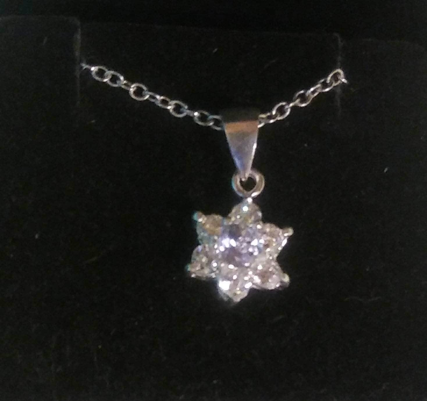 Natural Rare Blue Maxixe Beryl White Sapphire Sterling Silver Necklace (Comes with report) - Thumbnail 2