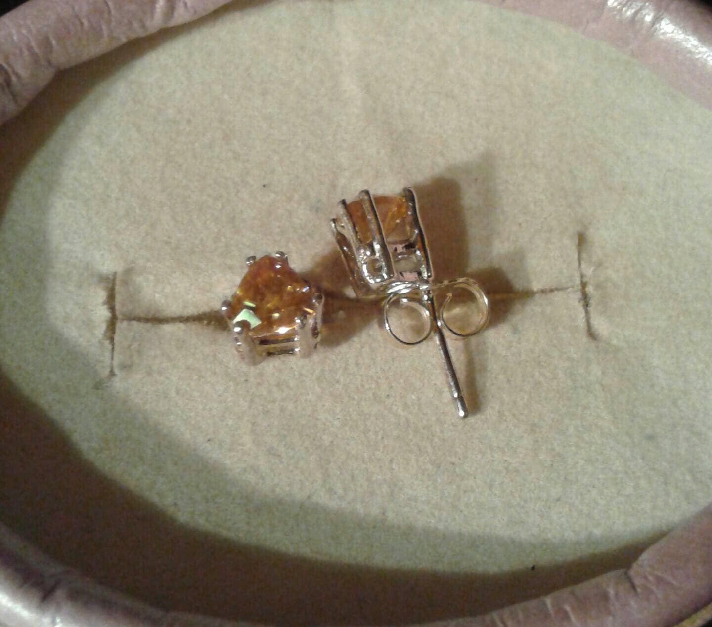 Natural Sphene / Titanite Sterling Silver Earrings
