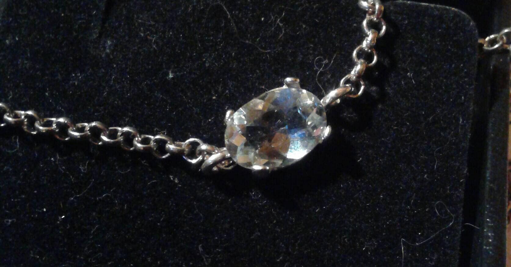 Natural Rare Oligoclase Sterling Silver Bracelet
