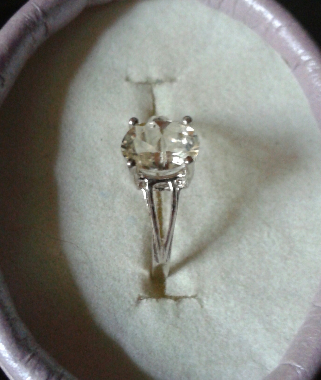 Natural Bytownite Sunstone Sterling Silver Engagement Ring - Thumbnail 2
