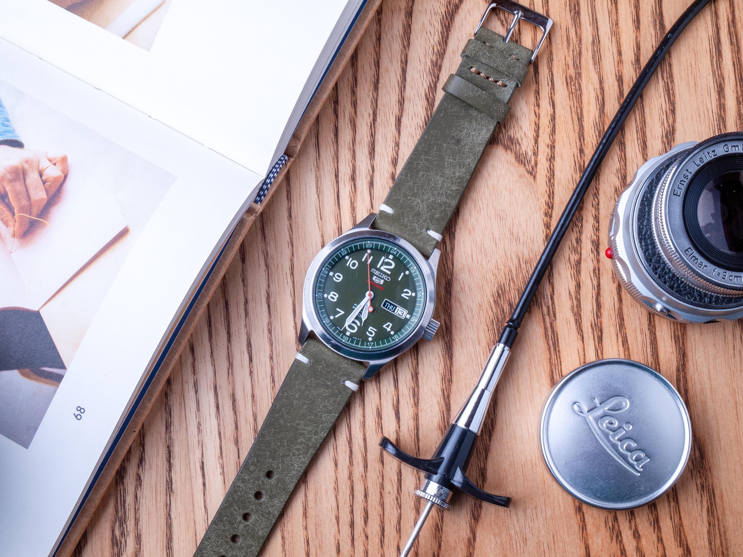 オメガ　OMEGA ブラックアリゲーター レザーストラップ 20mm ウォッチストラップ ブラック アリゲーターレザーストラップ、ピン