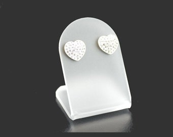 Set of 5 Small (35mm W x 55mm H) Earring Display Stands / Earring Holders various colours - Acrylic