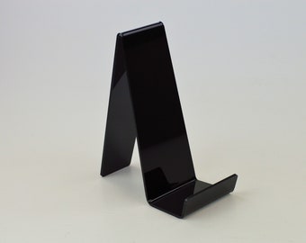 5 x Medium Narrow Brochure / Book Stand / Product Holder / Display Stand with lip 90mm W x 200mm H - PDS8275 Black 100% Recyclable