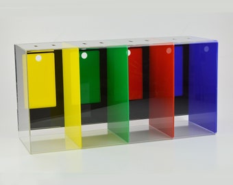 Charity / School Token / Counter Collection Box / Voting Box 4 Sections