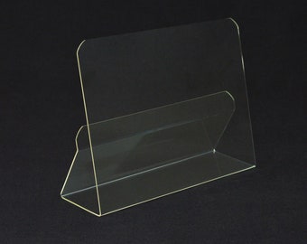 Recipe Holder / Cookbook Holder / Cook book Stand / Tablet Stand / Book Holder, Splash Guard to front - Wipe clean - Acrylic