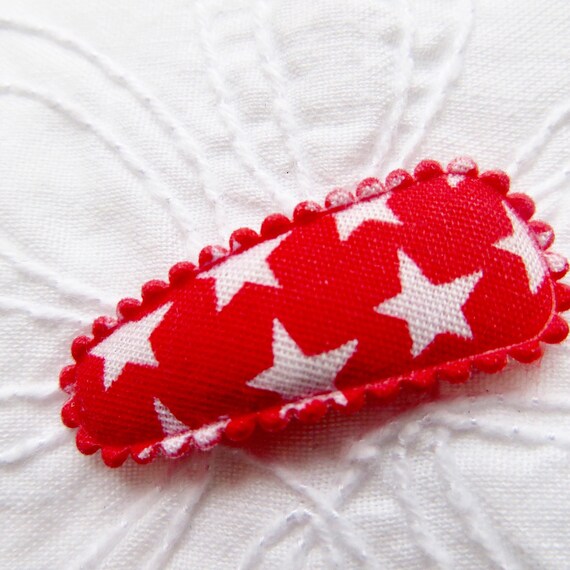 red baby hair clips