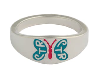 Butterfly CTR Choose The Right Ring Sterling Silver