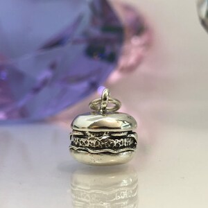 Hamburger Charm for Necklace or Bracelet