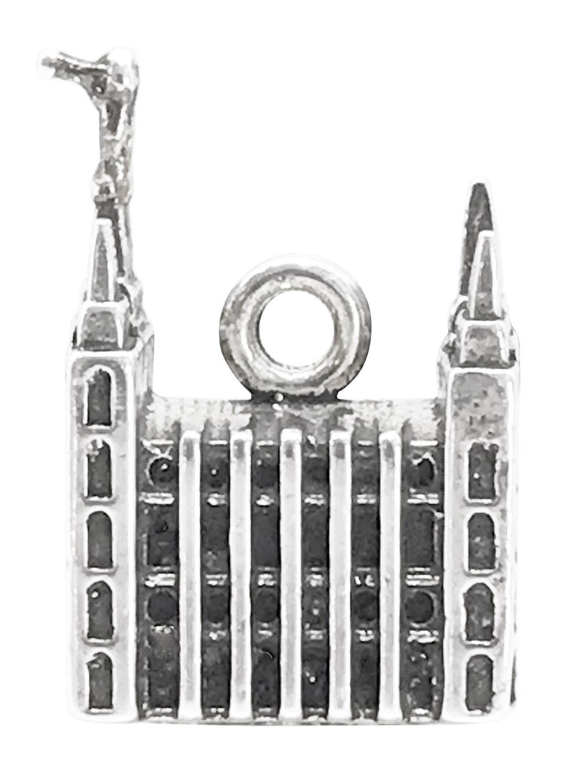 Sterling Silver Salt Lake City Temple Charm 3D Etsy