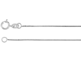 Solid Sterling Silver Box Chain