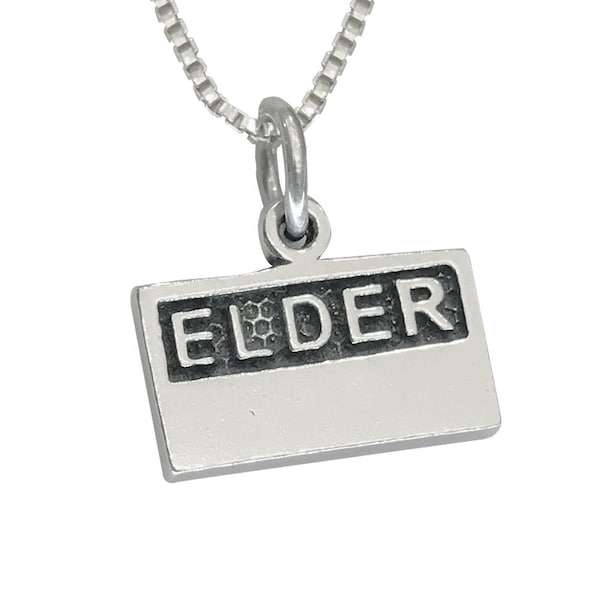 LDS Elder or Sister Missionary Name Tag Charm in Sterling Silver