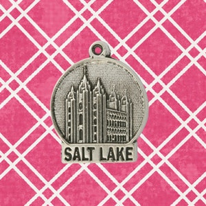 Sterling Silver LDS 2D Temple Charm for Necklace or Bracelets (see description for all temples available)