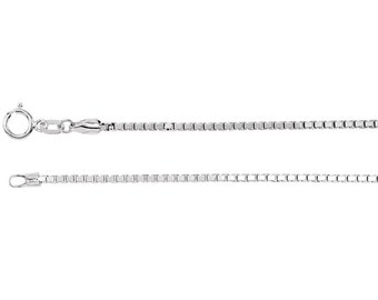 1.6mm Sterling Silver Box Chain