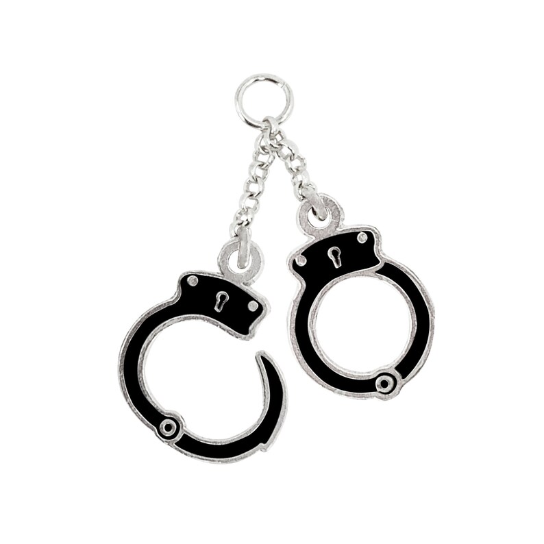 Handcuff Charm Police Officer Charm or Necklace or Bracelet Etsy