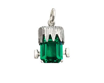 Colgante de Frankenstein con circonita cúbica para collares