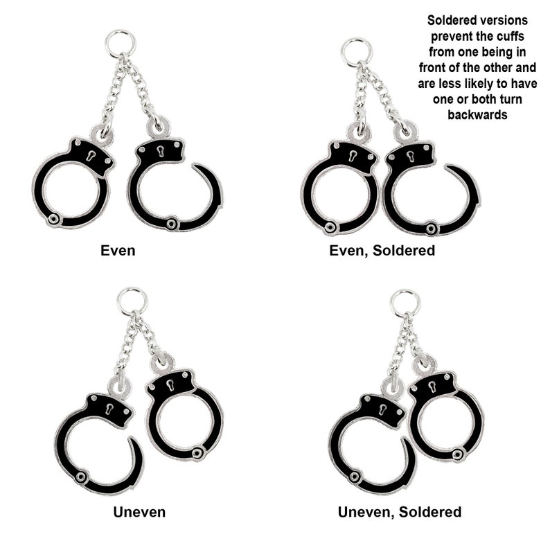 Handcuff Charm Police Officer Charm or Necklace or Bracelet Etsy