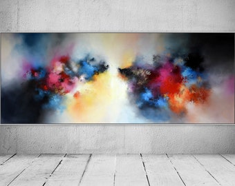 Large abstract painting - spontaneous meeting - acrylic paintings. Painting. contemporary painting. Large OIL paintings. murals