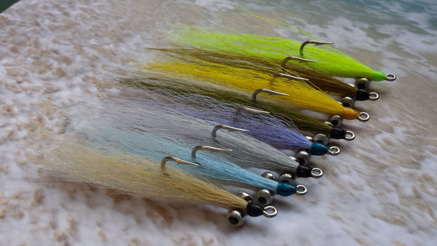 Fishing Fly Assortment Striped Bass Clouser Flys Assortment Etsy