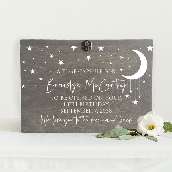 1st Birthday Time Capsule Box Etsy