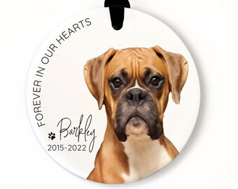 Dog Memorial Gift | Custom Dog Ornaments | Custom Dog Christmas Ornament for Dog Lover - SCC-348