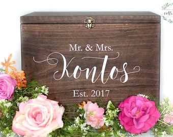 Wedding Card Box Etsy - wedding card box ideas wedding card box with slot wood wedding card box with lid wedding money box wedding card box ws 261