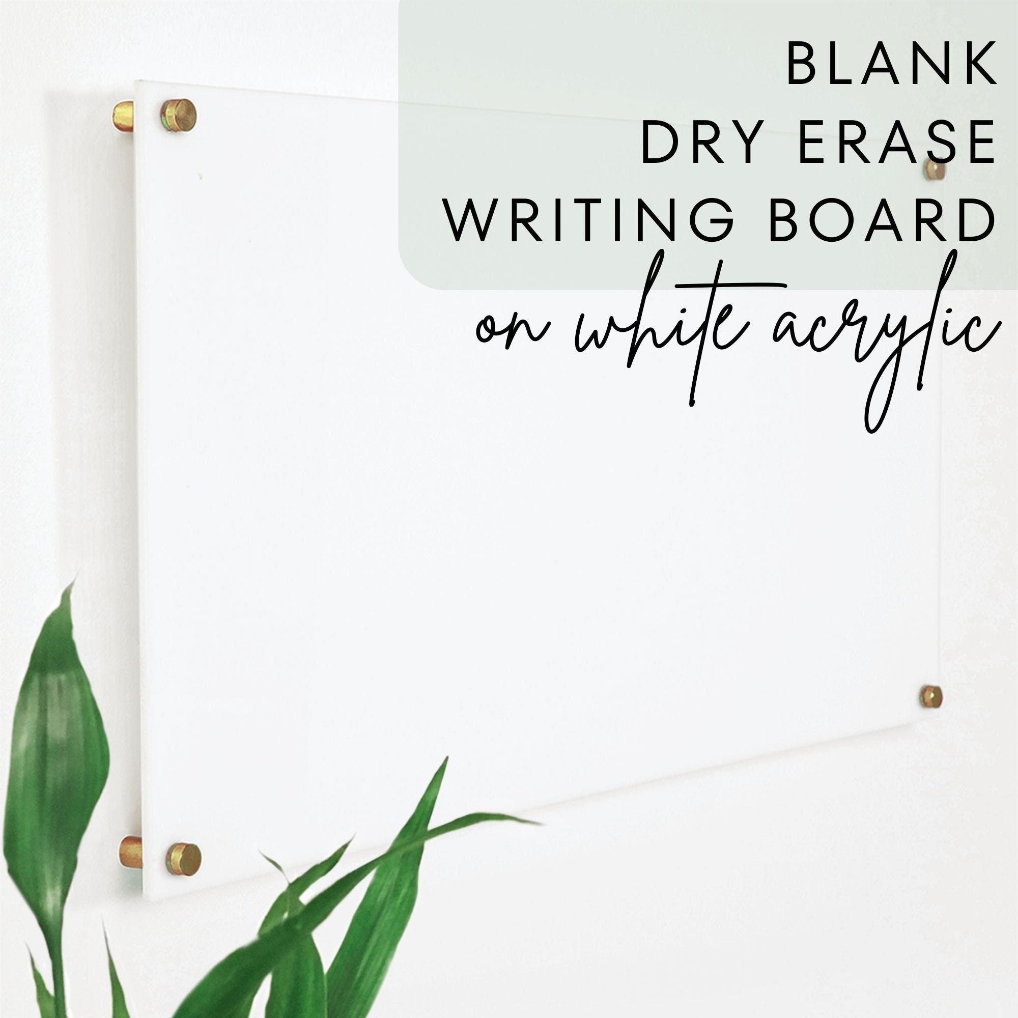 NEW Blank White Ceramic Dry Erase Message Board With Wire Hanger