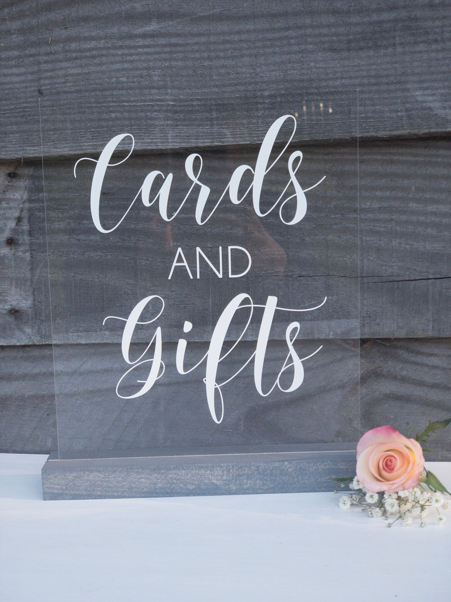 Cards and Gifts Acrylic Sign Gifts and Cards Sign Lucite Etsy