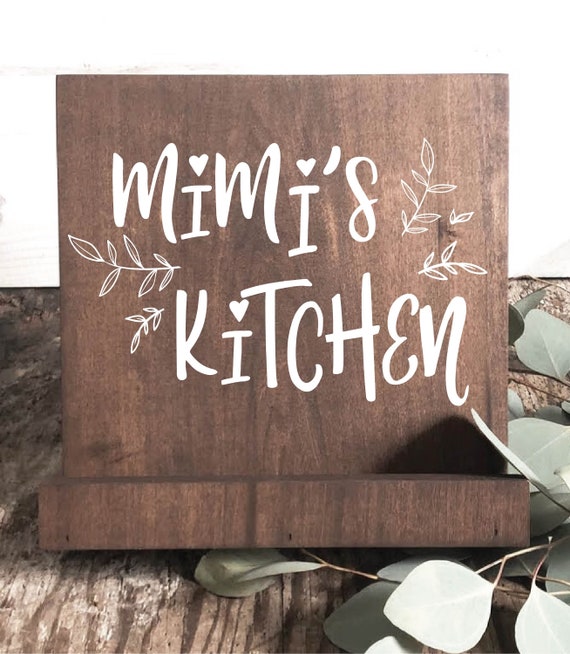 Personalized Cookbook Stand Cook Gift Recipe Holder Kitchen Etsy