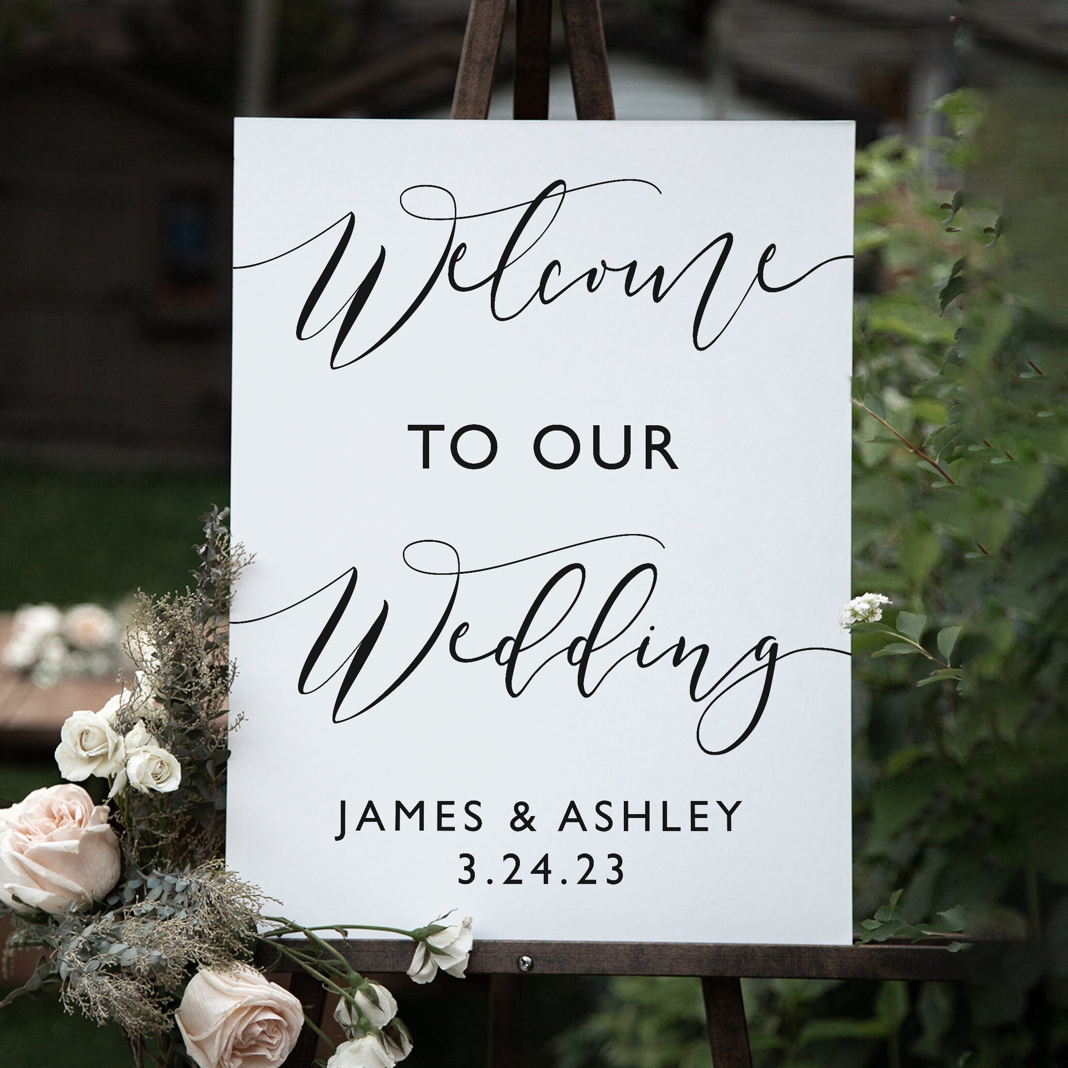 Open Seating Wedding Sign // Ceremony Seating Entrance Display