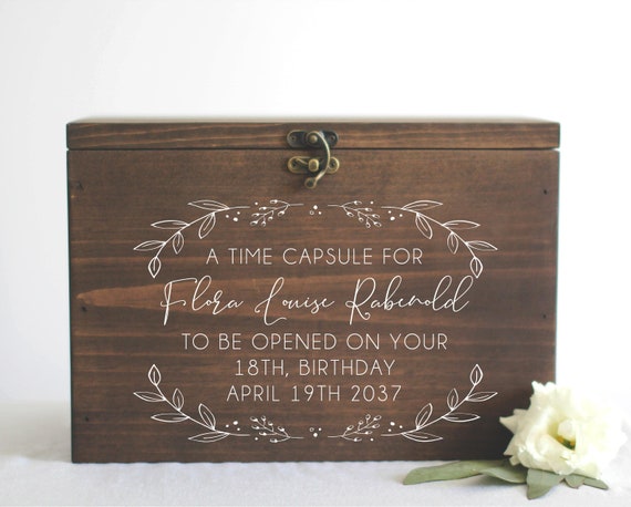 Family Keepsake Box  1st Birthday Time Capsule  Baby's