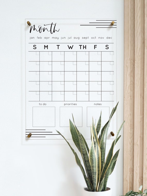 Scc 2022 Schedule 2022 Wall Calendar Acrylic Dry Erase Wall Calendar Monthly | Etsy Ireland