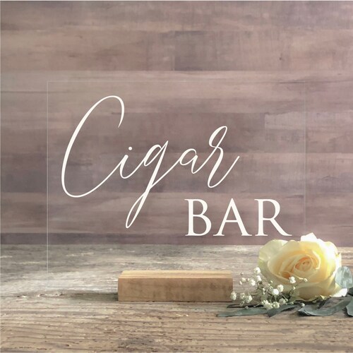 Cigar Bar Custom Sign 8 X 10 Digital Cigar Bar Sign Etsy