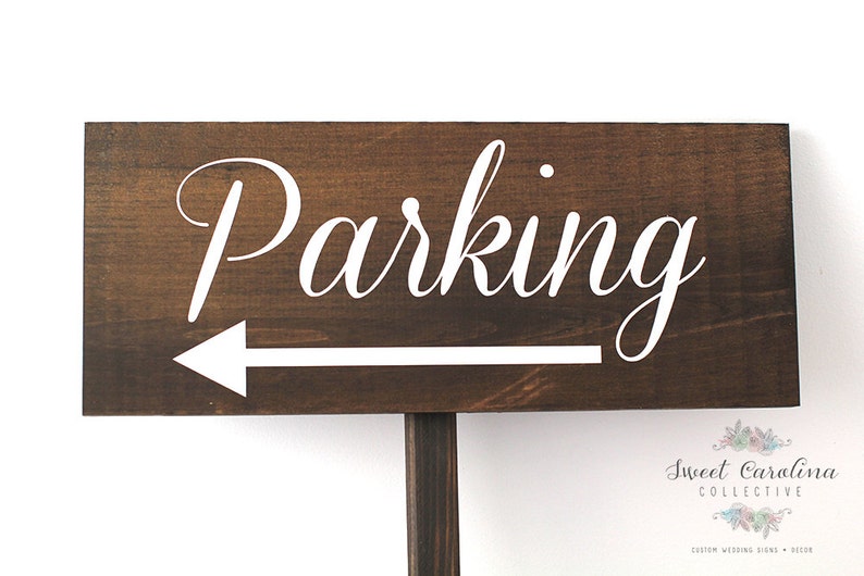 Ceremony Parking Wedding Sign Wooden Wedding Sign WS73 Etsy