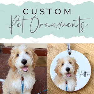 Custom Dog Ornaments | Dog Memorial Gift | Custom Dog Christmas Ornament for Dog Lover - SCC-155