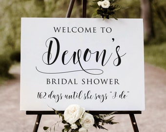 Bridal Shower Welcome Sign | Wedding Shower Sign | Baby Shower Welcome Sign | Engagement Party Sign | Wood Wedding Signs - SCC-124