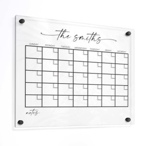 Acrylic Weekly Wall Calendar 2024 | Weekly Family Calendar | Weekly Acrylic Calendar| Dry Erase Week Planner | Daily Acrylic Calendar