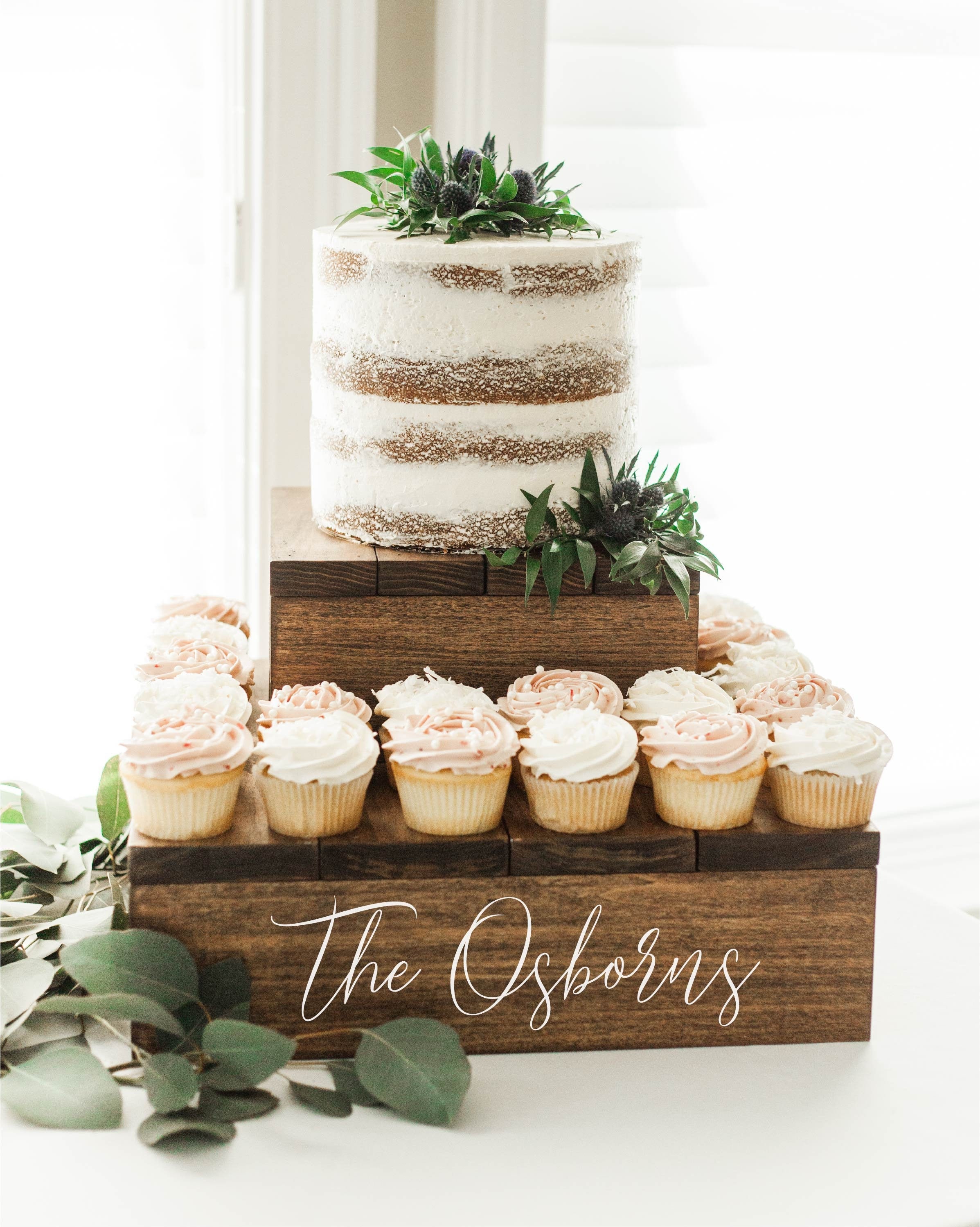 Cake Crate Wooden Cake Stand Rustic Cupcake Stand Love Is Sweet Cake Stand Rustic Wedding Cake Stand Engraved Cake Stand 
