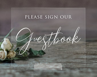 Guestbook Acrylic Wedding Sign | Wedding Guestbook | Acrylic Wedding Sign | Acrylic Guestbook Sign| Arch Wedding Guestbook Sign - SCC-3