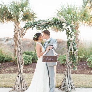 Thank You Wood Sign Wood Thank You Sign Wooden Thank You Sign Wedding Thank You Sign Wooden Wedding Signs Thank You Sign WS-268 image 2