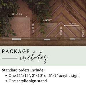 Gifts and Cards sign Modern Acrylic Gifts and Cards Sign Lucite gifts and cards sign Acrylic wedding signs SCC-63 image 5