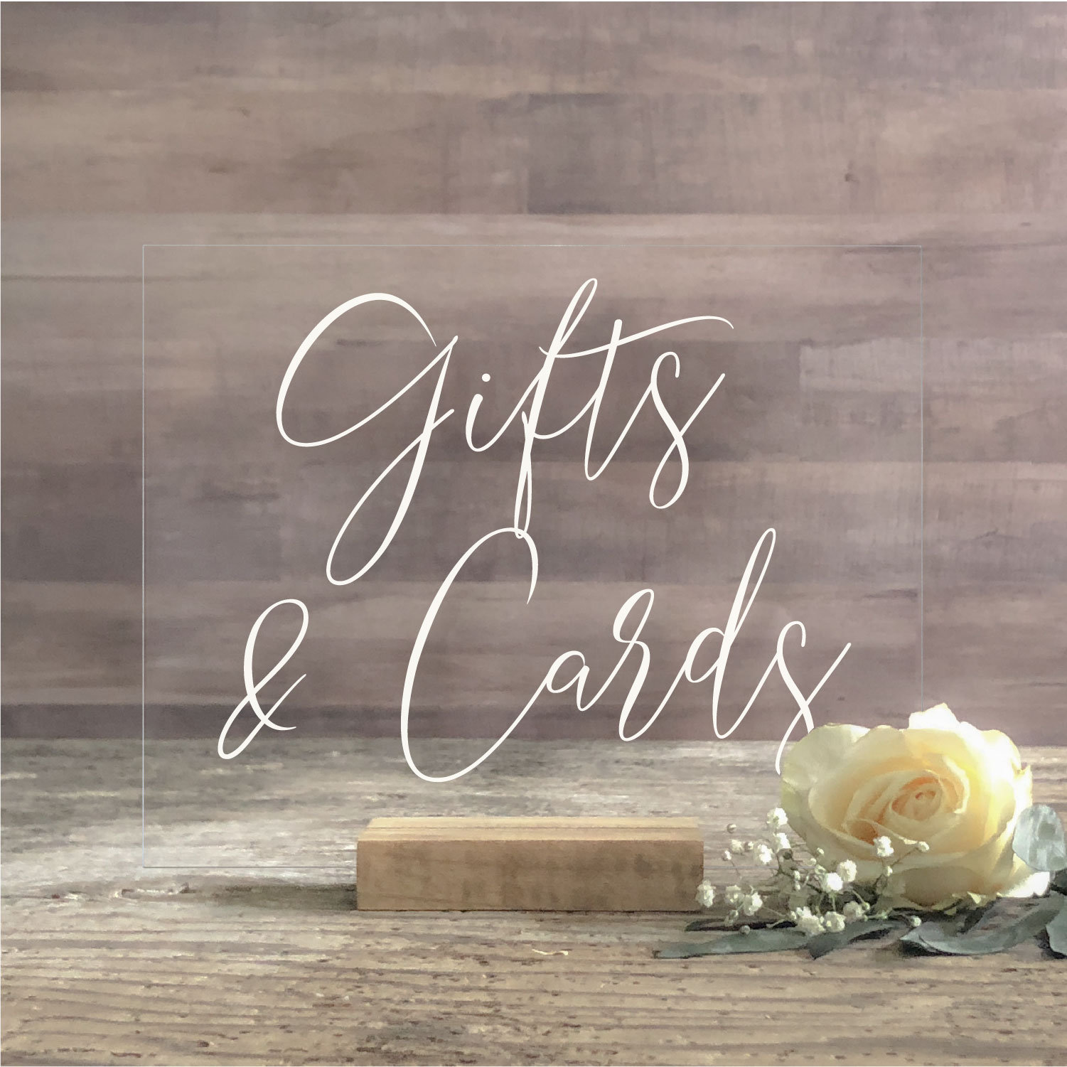 Gifts and Cards Acrylic Sign | Gifts and Cards Sign | Lucite Gifts an…